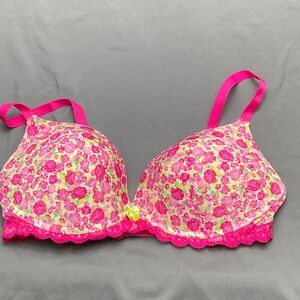 Adore Me Lace-Trim Full Contour Bra - Regency Rose Print